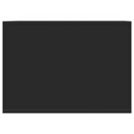 vidaXL Meuble de bac à litière pour chat noir bois d'ingénierie