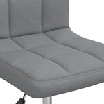 vidaXL Chaise pivotante de bureau Gris clair Tissu