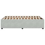 vidaXL Cadre de lit sans matelas gris clair 120x200 cm velours
