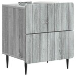 vidaXL Cabinet de chevet avec tiroir Sonoma gris 43 x 34 5 x 49 5 cm
