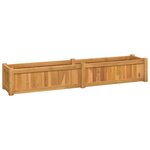 vidaXL Lit surélevé 150x30x25 cm bois massif de teck
