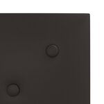 vidaXL Tête de lit murale 12 Pièces Noir 30 x 30 cm Simili cuir