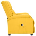 vidaXL Fauteuil jaune tissu