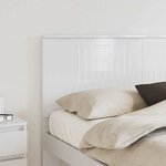 vidaXL Tête de lit Blanc Brillant 160 cm Bois d'ingénierie