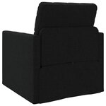vidaXL Canapé-Lit Noir 74 x 77 x 81 cm tissu