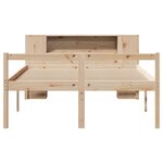 vidaXL Lit bibliothèque sans matelas 140x200 cm bois massif de pin