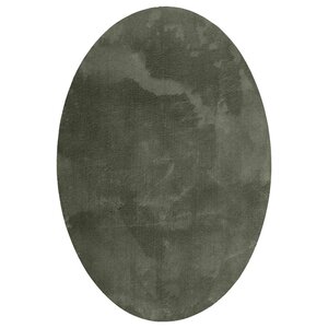 vidaXL Tapis de surface HUARTE Vert forêt 170 x 120 cm 100  Polyester