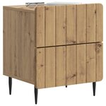 vidaXL Cabinet de chevet Chêne artisanal 43 x 34 5 x 49 5 cm