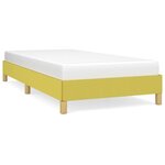 vidaXL Cadre de lit Vert 100 x 200 cm Tissu