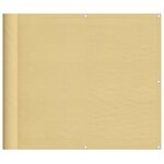 vidaXL Écran de balcon sable 90x600 cm 100  polyester oxford