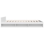 vidaXL Cadre de lit avec tiroirs sans matelas blanc 140x190 cm