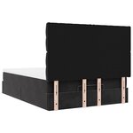 VidaXL Cadre de lit ottoman avec matelas noir 140x200 cm velours