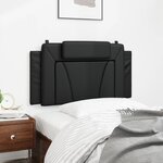 vidaXL Coussin de tête de lit Viana noir 100 cm similicuir