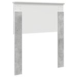 vidaXL Tête de lit Gris béton 75 cm Bois d'ingénierie