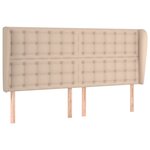 vidaXL Tête de lit avec oreilles Cappuccino 203x23x118/128 cm