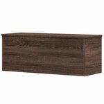 vidaXL Boîte de rangement chêne marron 90x35x35 cm bois d'ingénierie