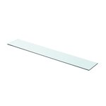vidaXL Panneaux d'étagère 2 Pièces Verre Transparent 80 x 12 cm