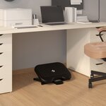 vidaXL Repose-pieds Noir 46x34 5x11 cm