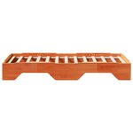 vidaXL Cadre de lit sans matelas empilable cire marron 100x200 cm