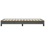 vidaXL Cadre de lit Gris foncé 90x200 cm Velours