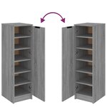 vidaXL Meuble à chaussures Sonoma gris 30x35x100 cm Bois d'ingénierie