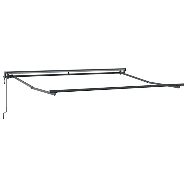 vidaXL Cadre d'auvent Réglable Anthracite 3 5 x 2 5 m Acier