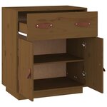 vidaXL Buffet Marron miel 65 5x40x75 cm Bois massif de pin