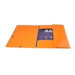 Chemise 3 rabats élastiques Max Capacité IDERAMA Carte pelliculée 425g Orange EXACOMPTA
