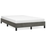 vidaXL Cadre de lit sans matelas gris foncé 120x200 cm velours