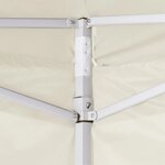 vidaXL Tente pliable avec 2 parois 291x291x315 cm Crème