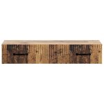 vidaXL Table d'appoint murale Bois ancien 87 5 x 34 5 x 17 cm