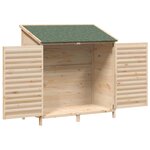 vidaXL Abri de jardin Naturel 106 x 56 x 113 5 cm Bois de Sapin Massif