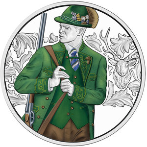 Monnaie ANTLER Traditional and Trendy Colored 1/2 Oz Argent 10€ Euro Austria 2026 (PRÉCOMMANDE)
