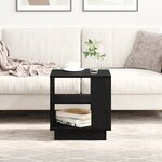 Table basse vidaXL Noir Chêne 40x40x43 cm Bois d'ingénierie