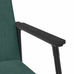 vidaXL fauteuil Vert foncé 59 x 75 x 78 cm Velours