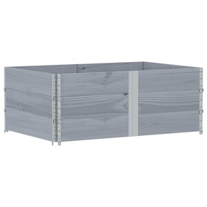 vidaXL Jardinière gris 150x100 cm bois de pin massif