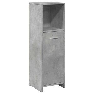 vidaXL Armoire de salle de bain Gris béton 30x30x95 cm Aggloméré