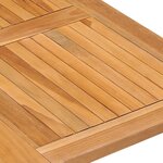 vidaXL Ensemble à manger d'extérieur pliable 5 Pièces Bois solide de teck