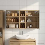 vidaXL Ensemble de Meubles de Salle de Bain 3 Pièces 106 x 16 x 62 5 cm