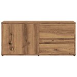 vidaXL Meuble TV chêne artisanal 80x34x35 5 cm bois d'ingénierie