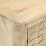 vidaXL Buffet avec 2 portes 55x30x70 cm bois massif de manguier