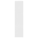 vidaXL Armoire à chaussure Blanc brillant 63x24x103 cm Bois ingénierie