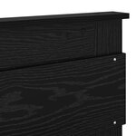 vidaXL Tête de lit Chêne noir 140 cm Bois d'ingénierie
