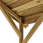 vidaXL Abri de barbecue 163 5x93x210 cm Bois de pin imprégné