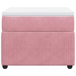 vidaXL Sommier à lattes de lit et matelas Rose 80x200 cm Velours