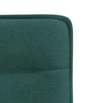 vidaXL Chaises à manger lot de 2 vert foncé tissu