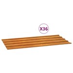 vidaXL Panneaux de toiture 12 Pièces rouillé 80x44 cm Acier corten