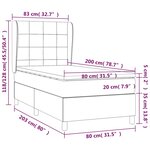 vidaXL Sommier à lattes de lit et matelas Vert foncé 80x200 cm Velours
