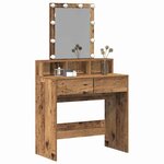 vidaXL Coiffeuse Bois Ancien 80 x 41 x 144 5 cm Bois d'ingénierie
