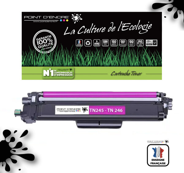 TN241 / TN245 / TN242 / TN246 - MAGENTA - Grande capacité